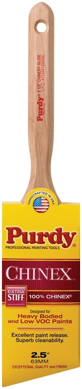 Purdy Chinex Glide 144152925 Trim Brush, Fluted Handle, Stainless Steel Ferrule